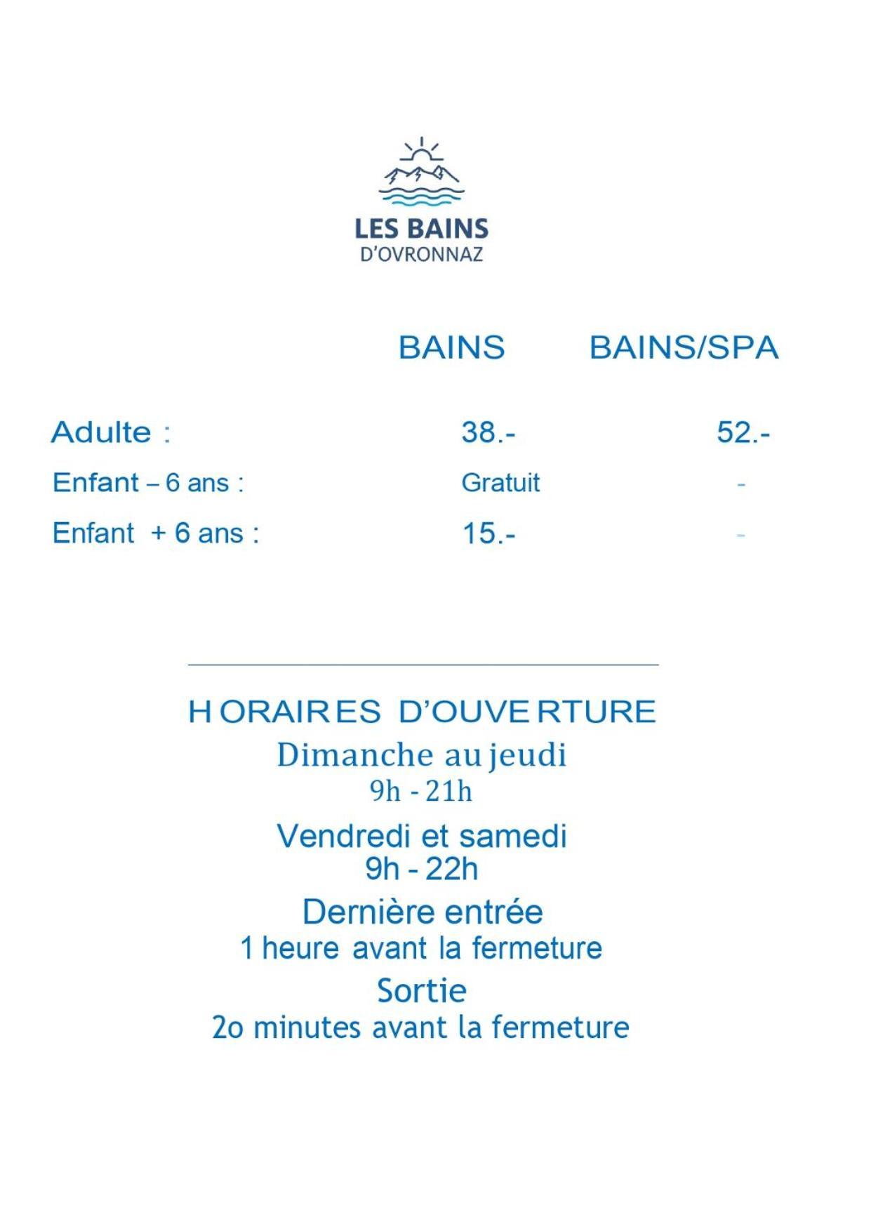 Hotel Les Bains D'Ovronnaz Eksteriør billede